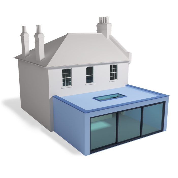 Flat Roof Rear House Extension